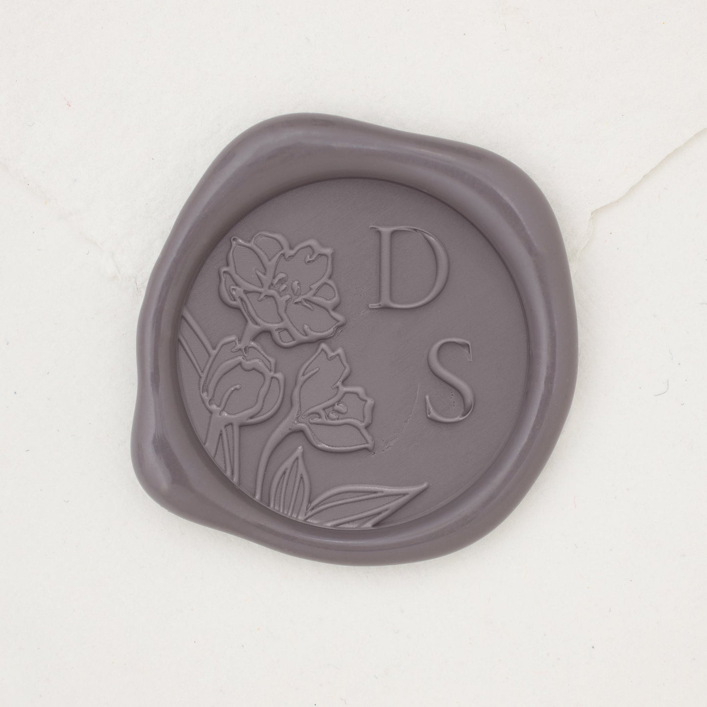 (Sample) Tulips Monogram Wax Seals