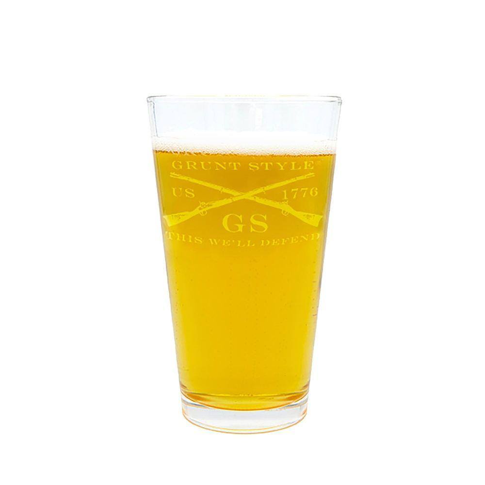 Grunt Style 16oz Pint Glass
