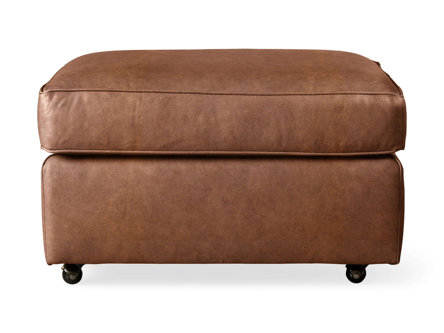 Filmore Leather Ottoman