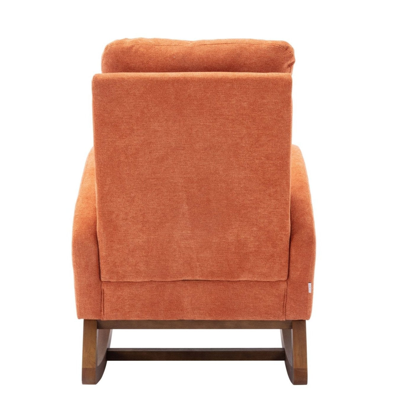Affair Mid-Century Modern Upholstered Rocking Armchair with Side Pocket