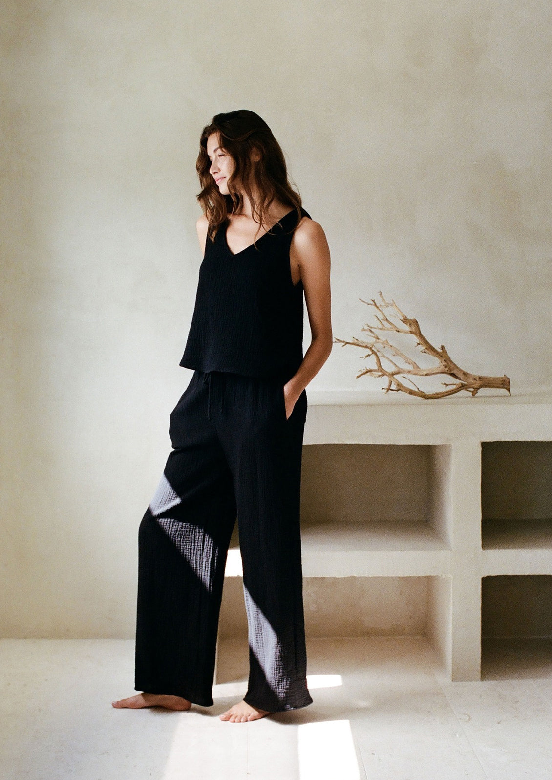Aurelia Cotton Gauze Tank