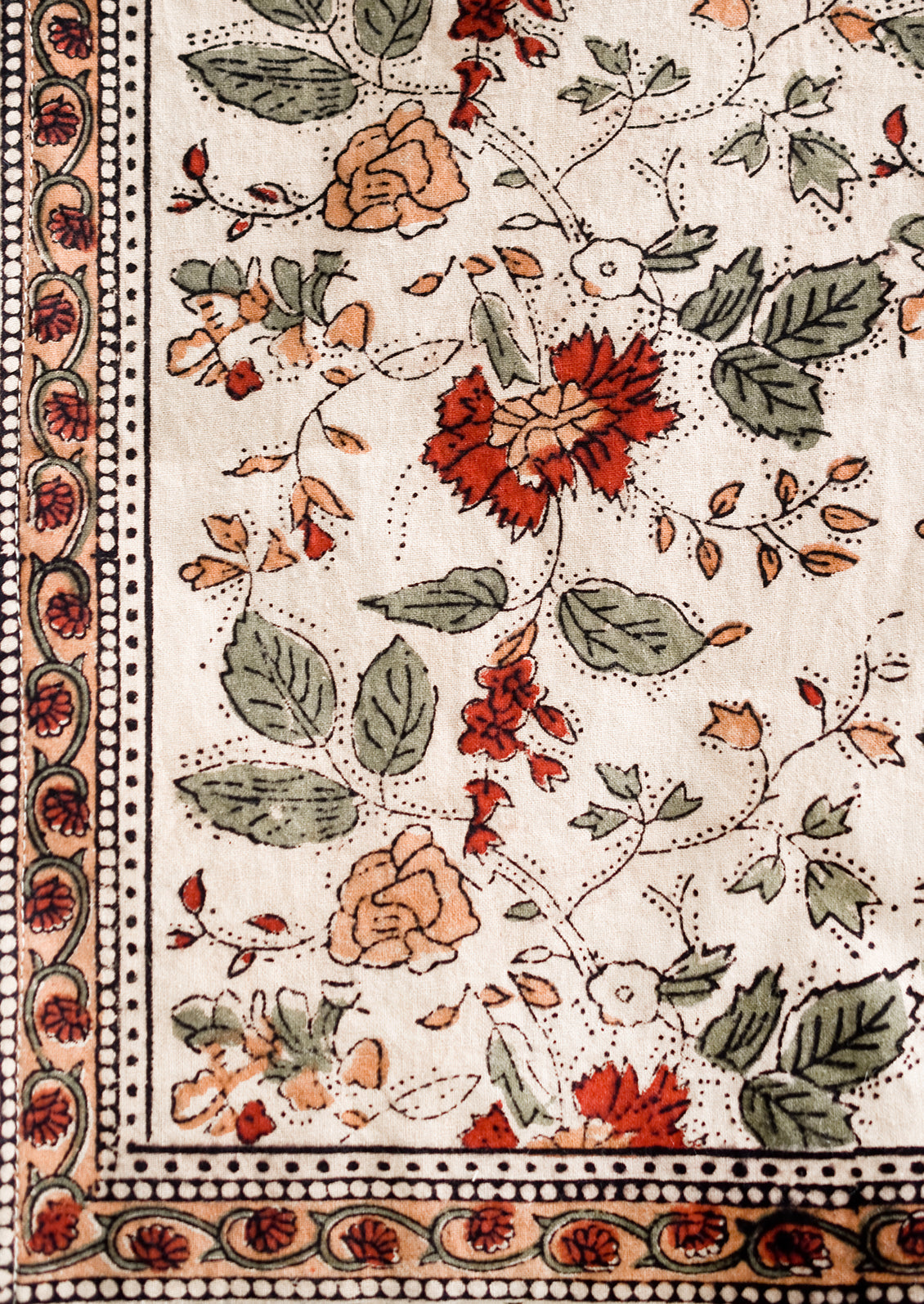 Sanguine Floral Table Runner