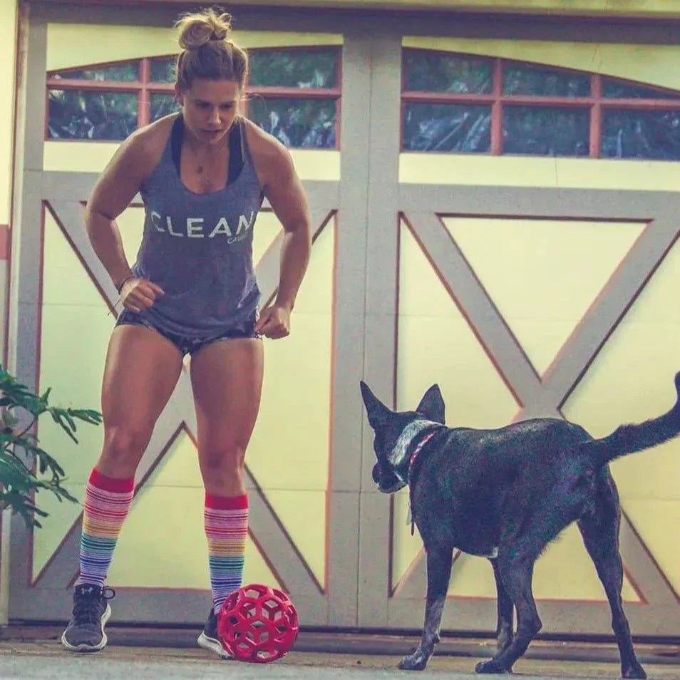 Full Rainbow Knee Socks