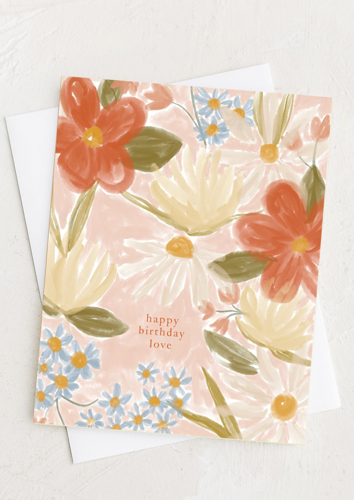 Floral Happy Birthday Love Card
