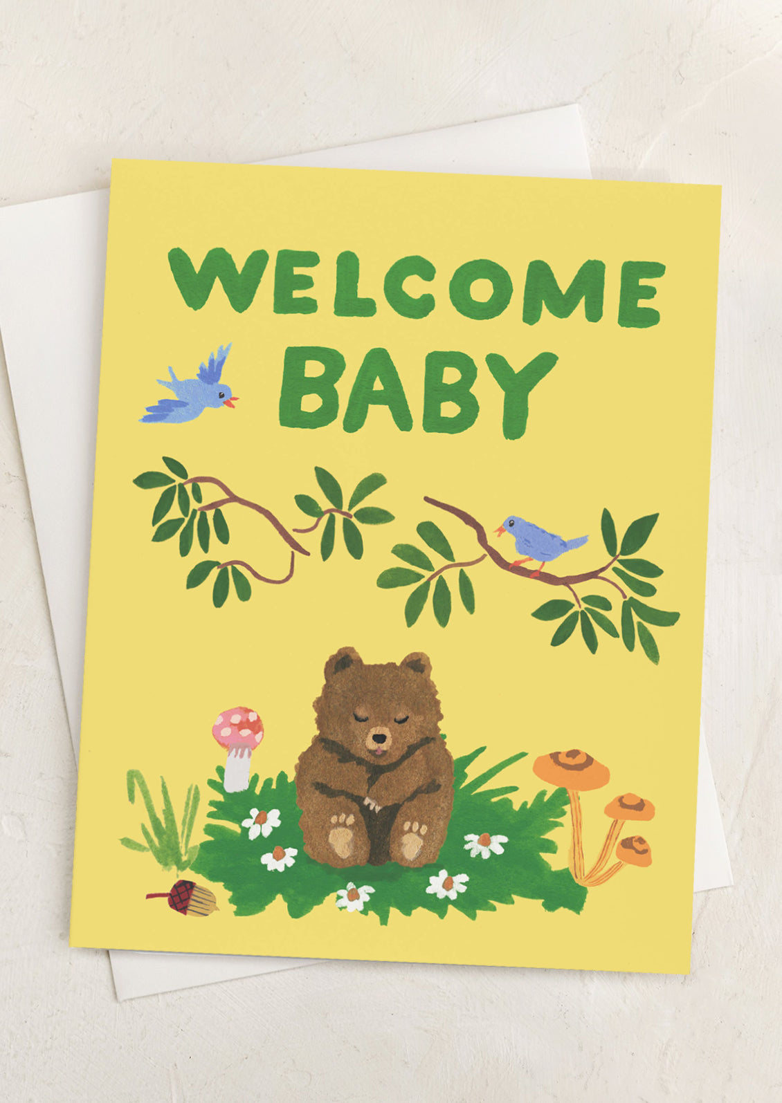 Bear Cub Baby Card