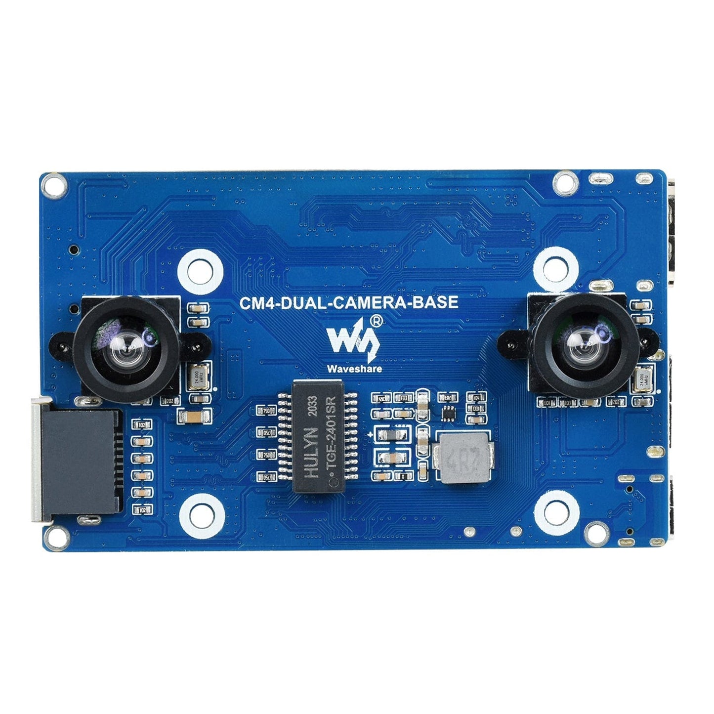 Binocular Camera Base Board for CM4 with Interface Expander