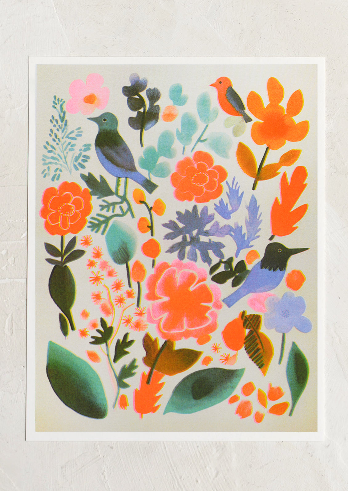 Birds & Flowers Print