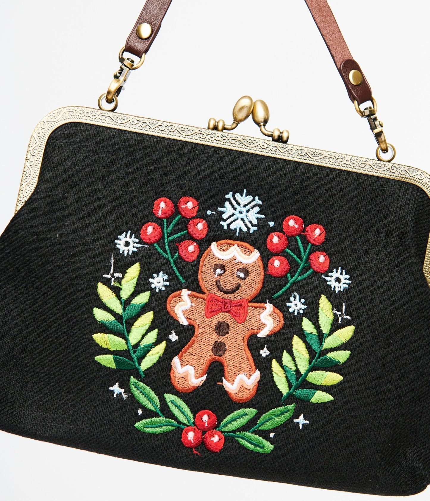 Black Gingerbread Man Handbag