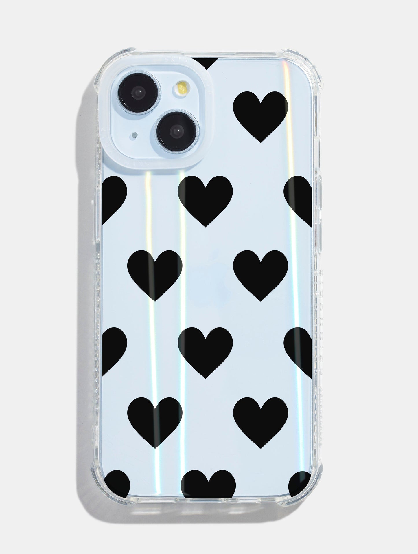 Black Heart Holo Shock iPhone Case