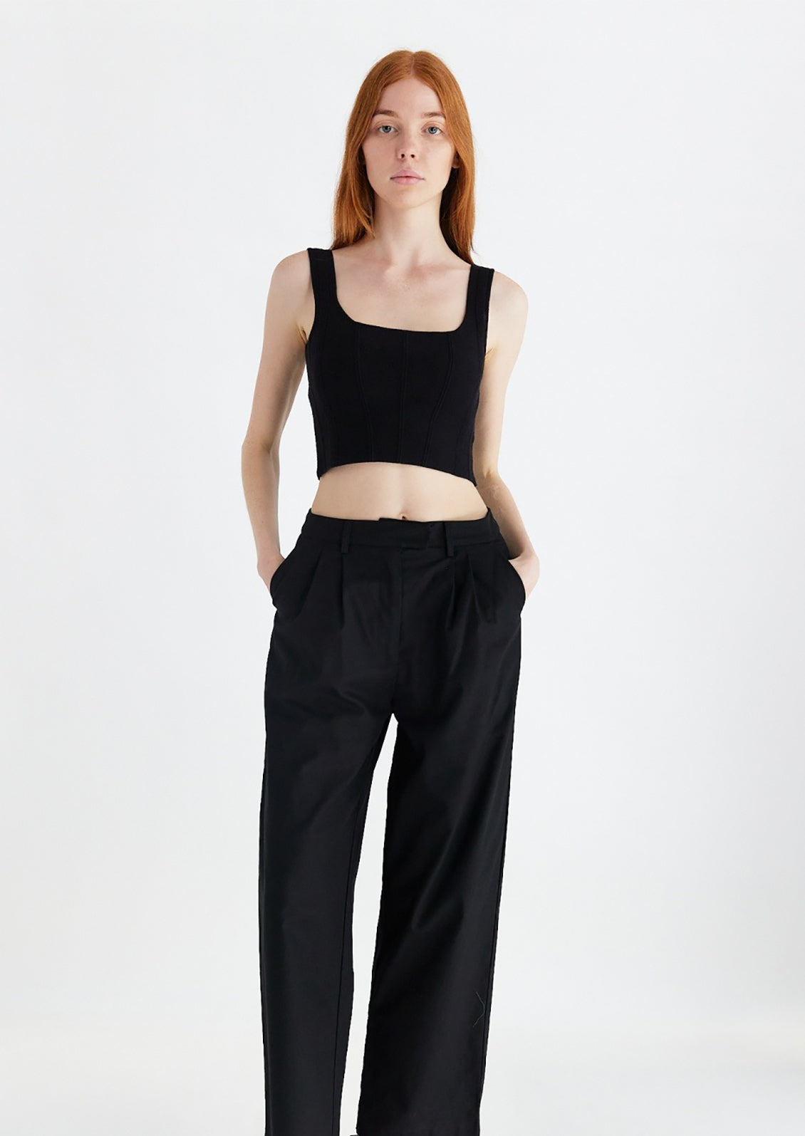 Porto Cropped Knit Tank