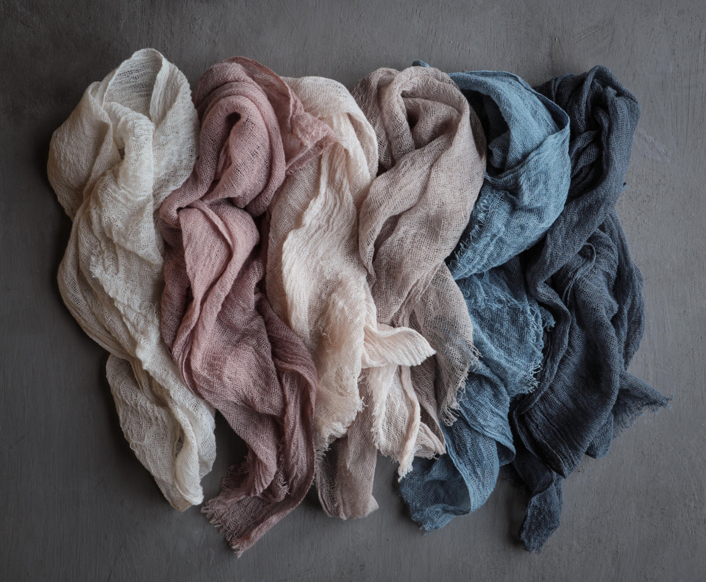 Dusty Indigo Napkins / Unfinished Edge {Medium Weave}