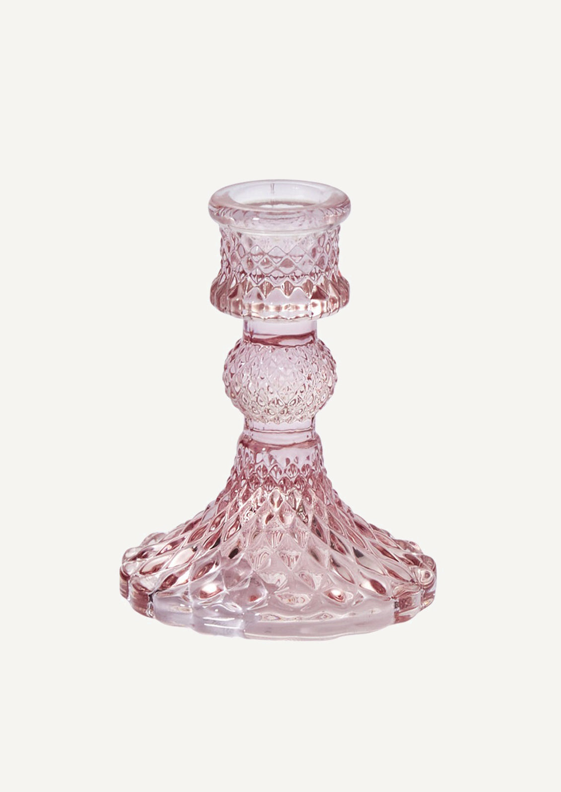 Clara Glass Candlestick Holder