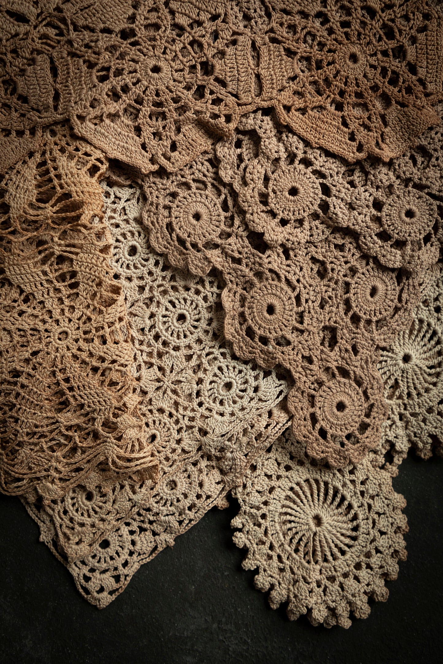Eco-Dyed Vintage Doilies