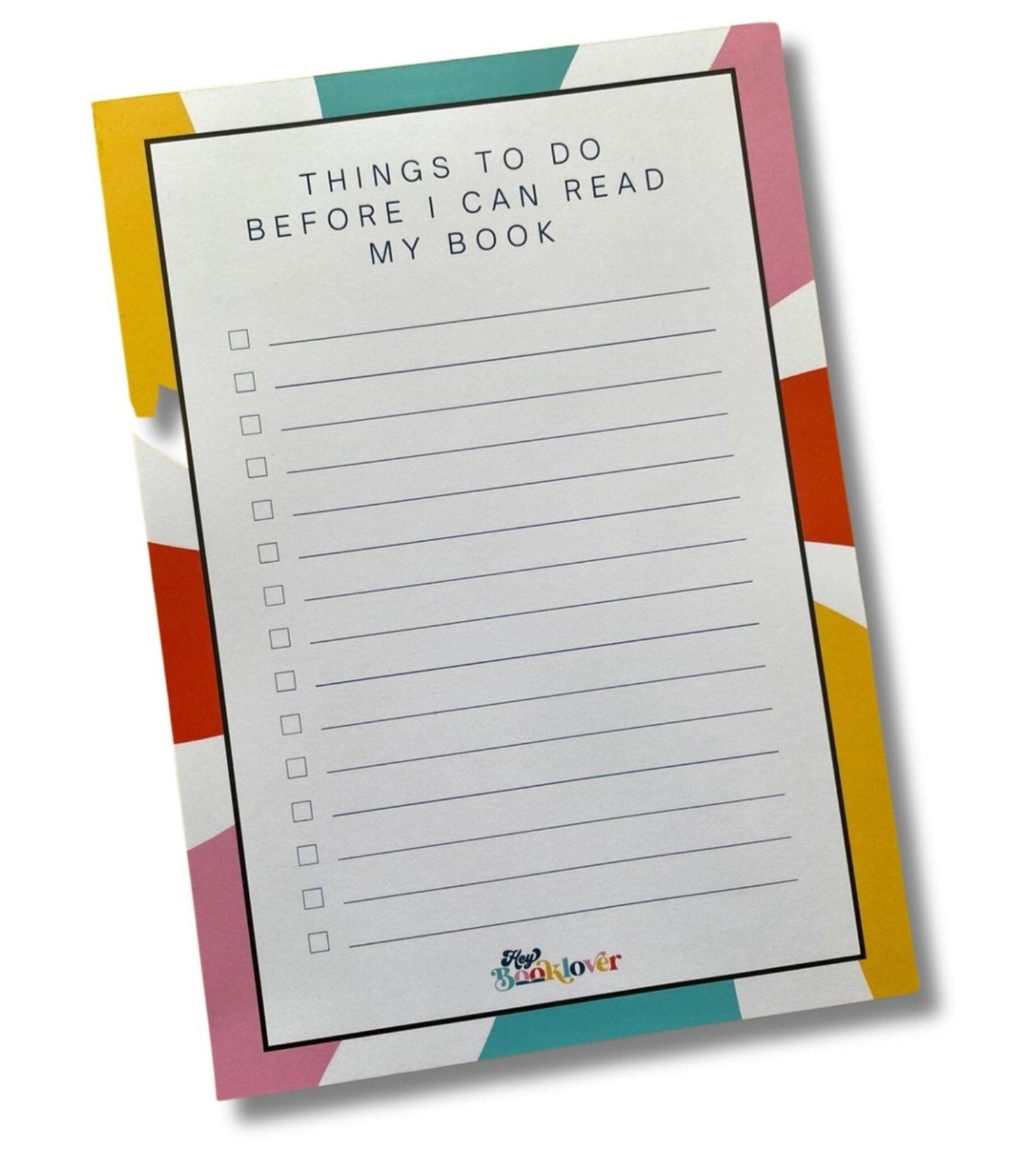Book Lover Things To Do Notepad