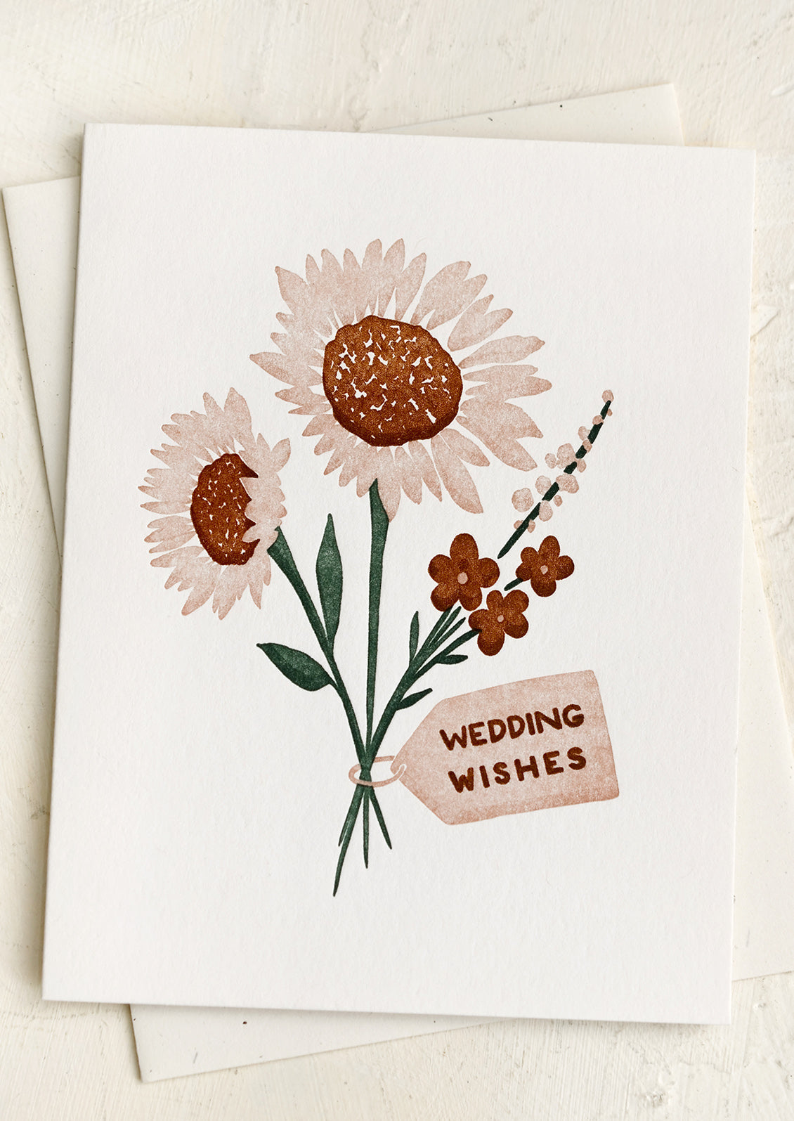 Bouquet Wedding Wishes Card