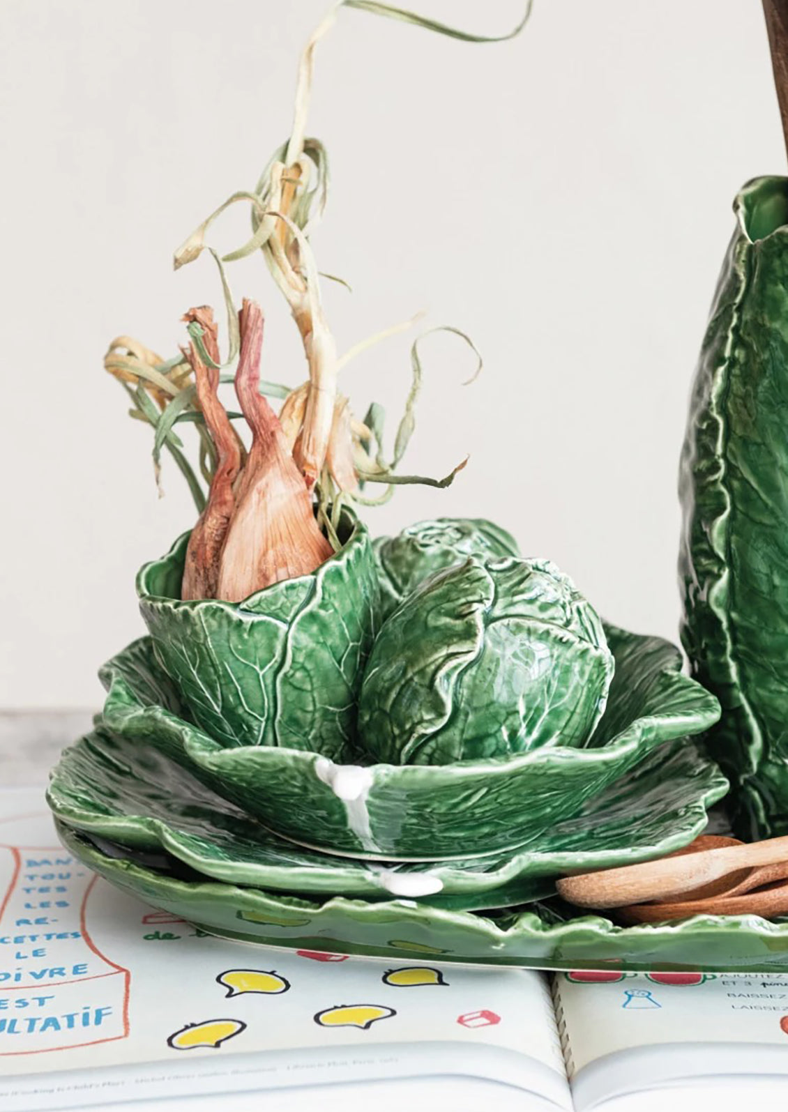 Ceramic Cabbage Serveware