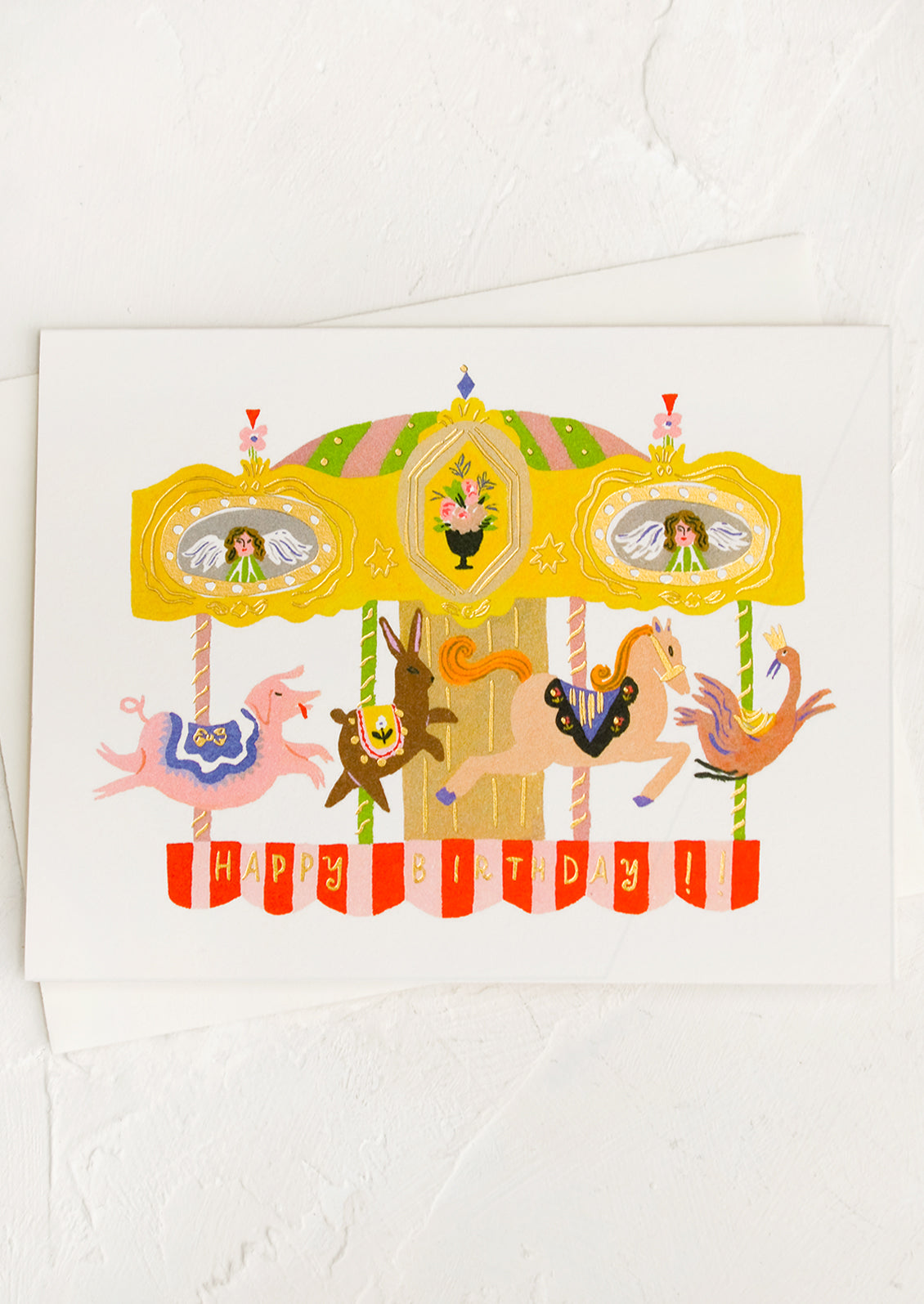 Carousel Birthday Card