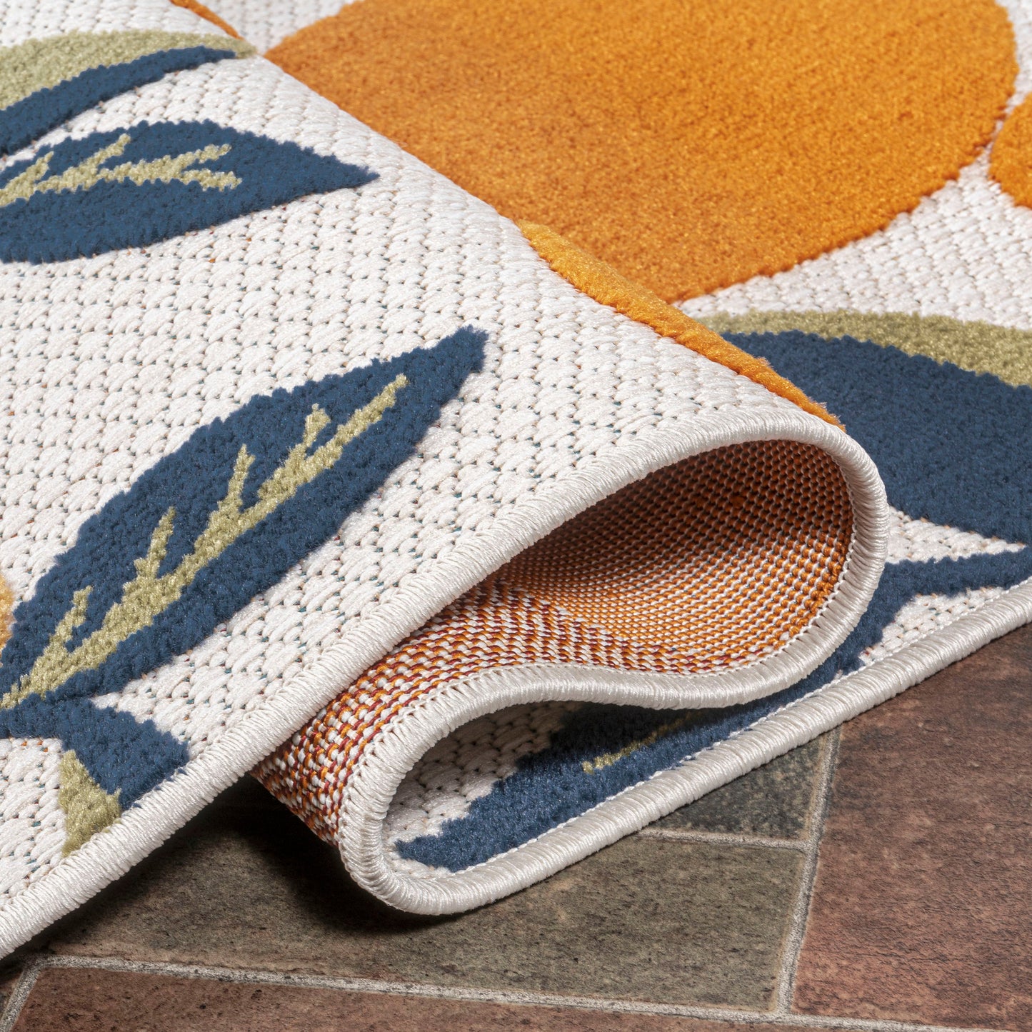 Limone Bold Lemon High-Low Indoor/Outdoor Area Rug