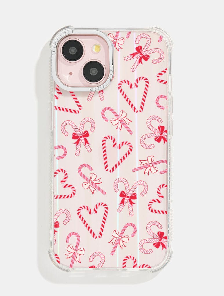 Christmas Candy Canes Shock iPhone Case
