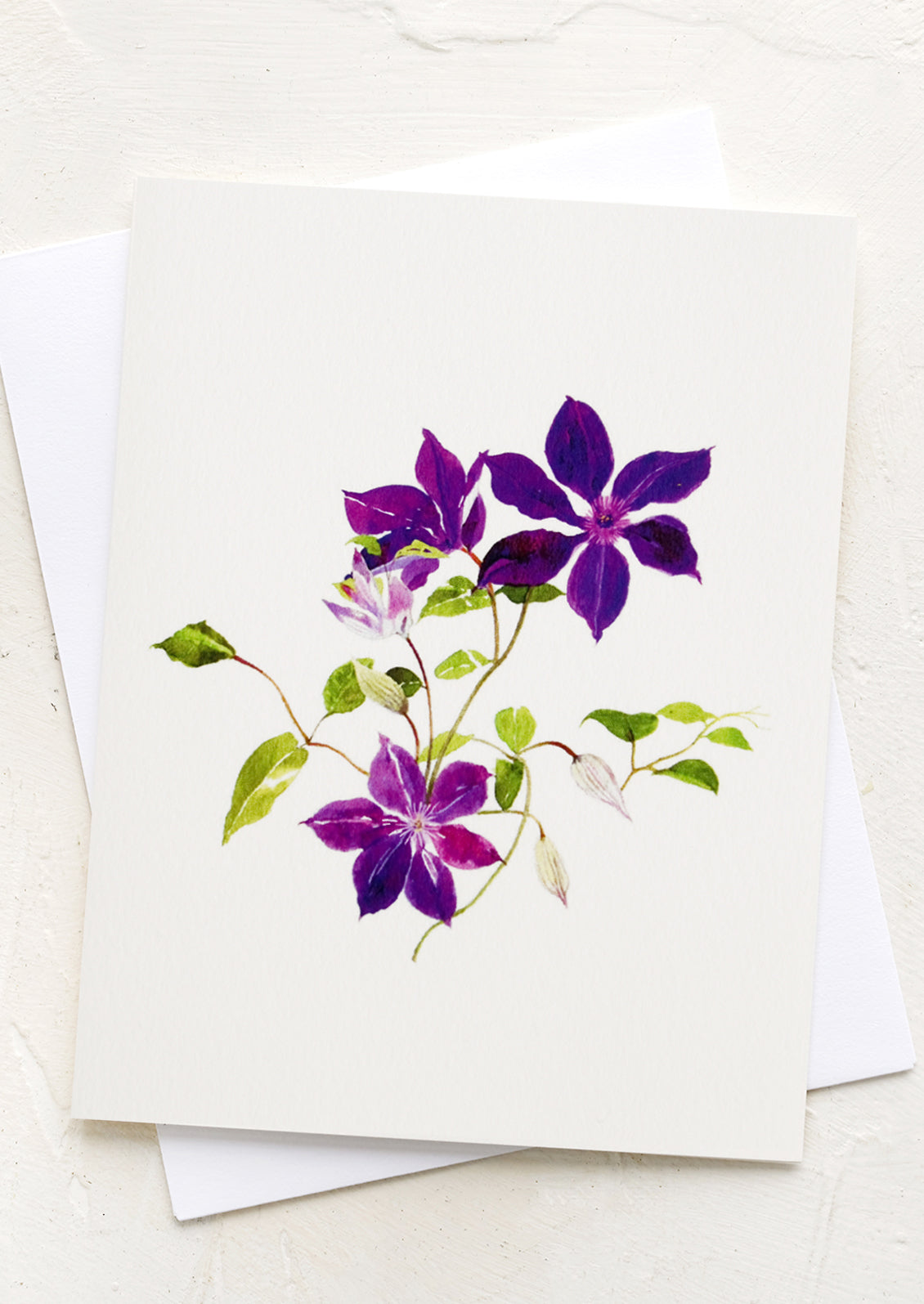 Clematis Blank Card