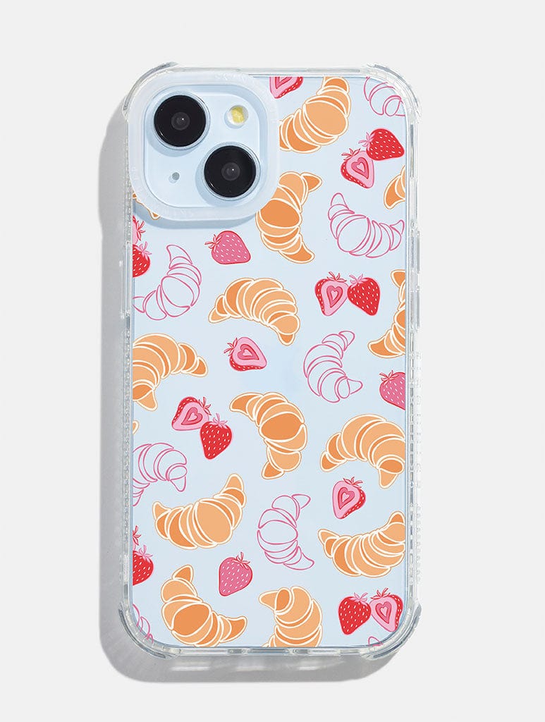 Croissants & Strawberries Shock iPhone Case
