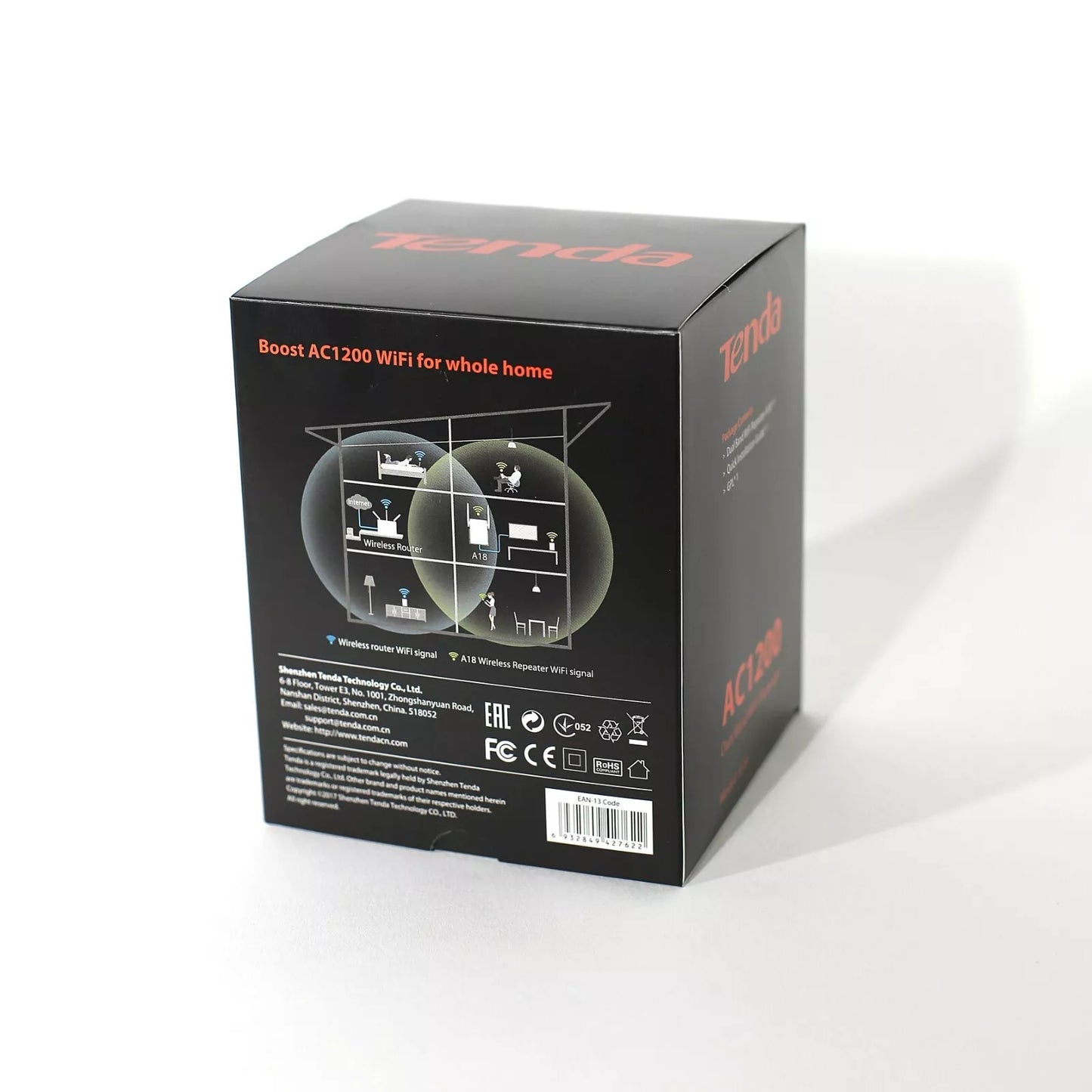 Tenda A18 V3.0 AC1200 Dual-band WiFi Extender