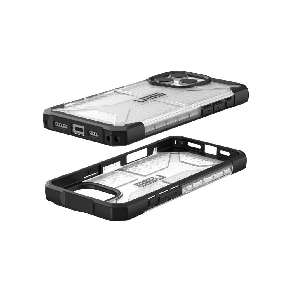 URBAN ARMOR GEAR Plasma Case for iPhone 16 Pro Max - Drop-Resistant, Wireless Charging (Clear)