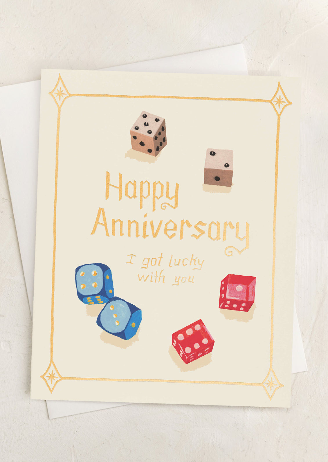 Lucky Dice Anniversary Card