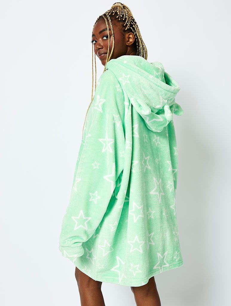 Disney Aliens Blanket Hoodie in Green