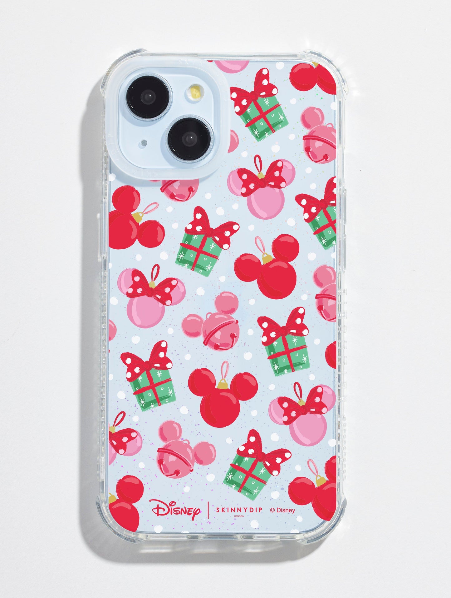 Disney Christmas Mickey Baubles Shock iPhone Case