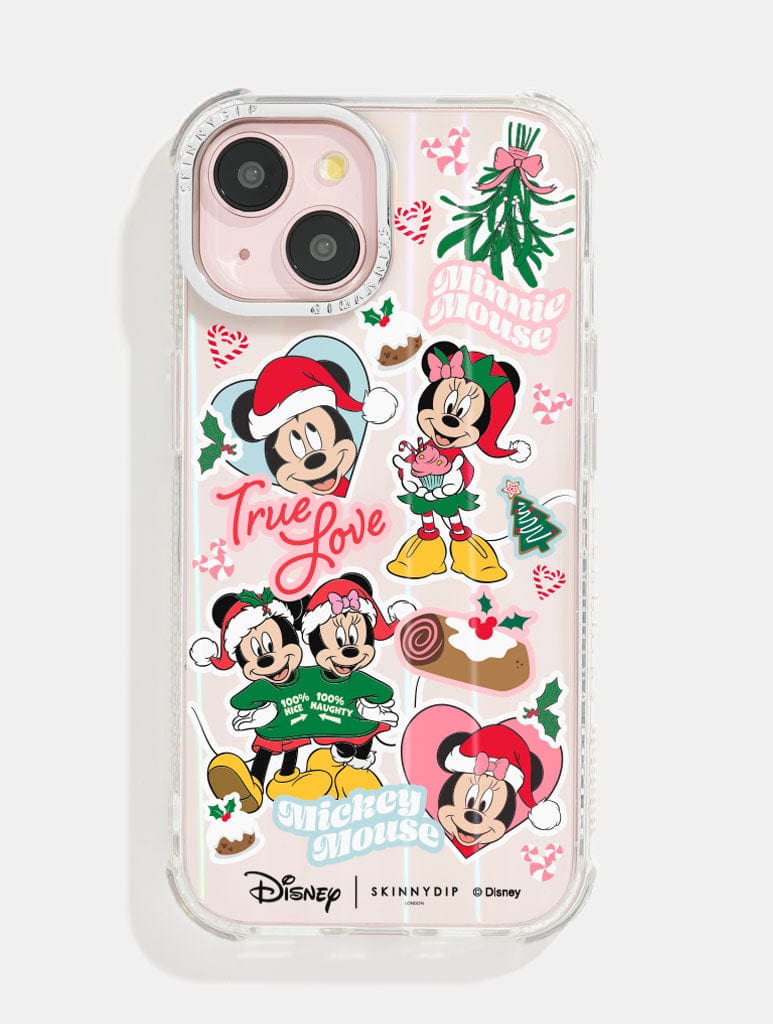 Disney Mickey & Minnie Christmas Sticker Shock iPhone Case