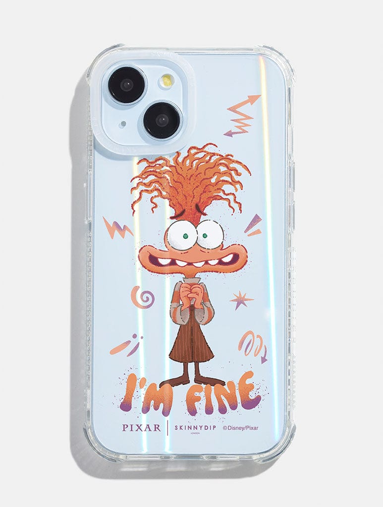 Disney Pixar Anxiety I'm Fine Shock iPhone Case