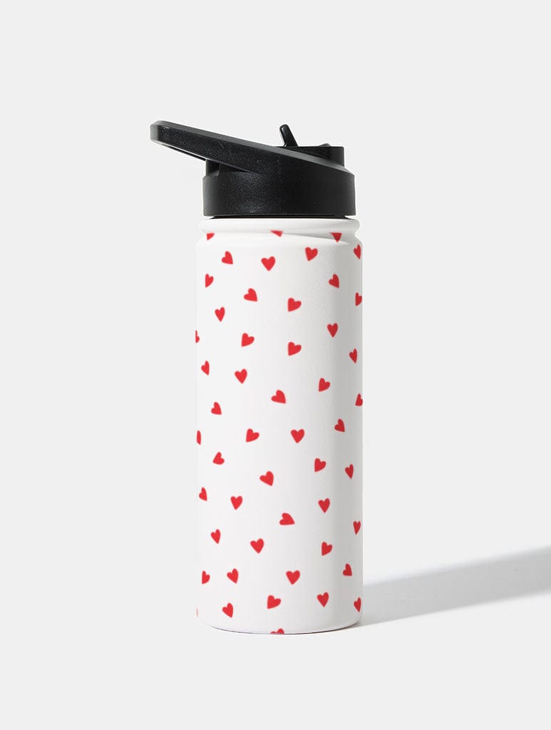Ditsy Heart 18oz Stainless Steel Water bottle