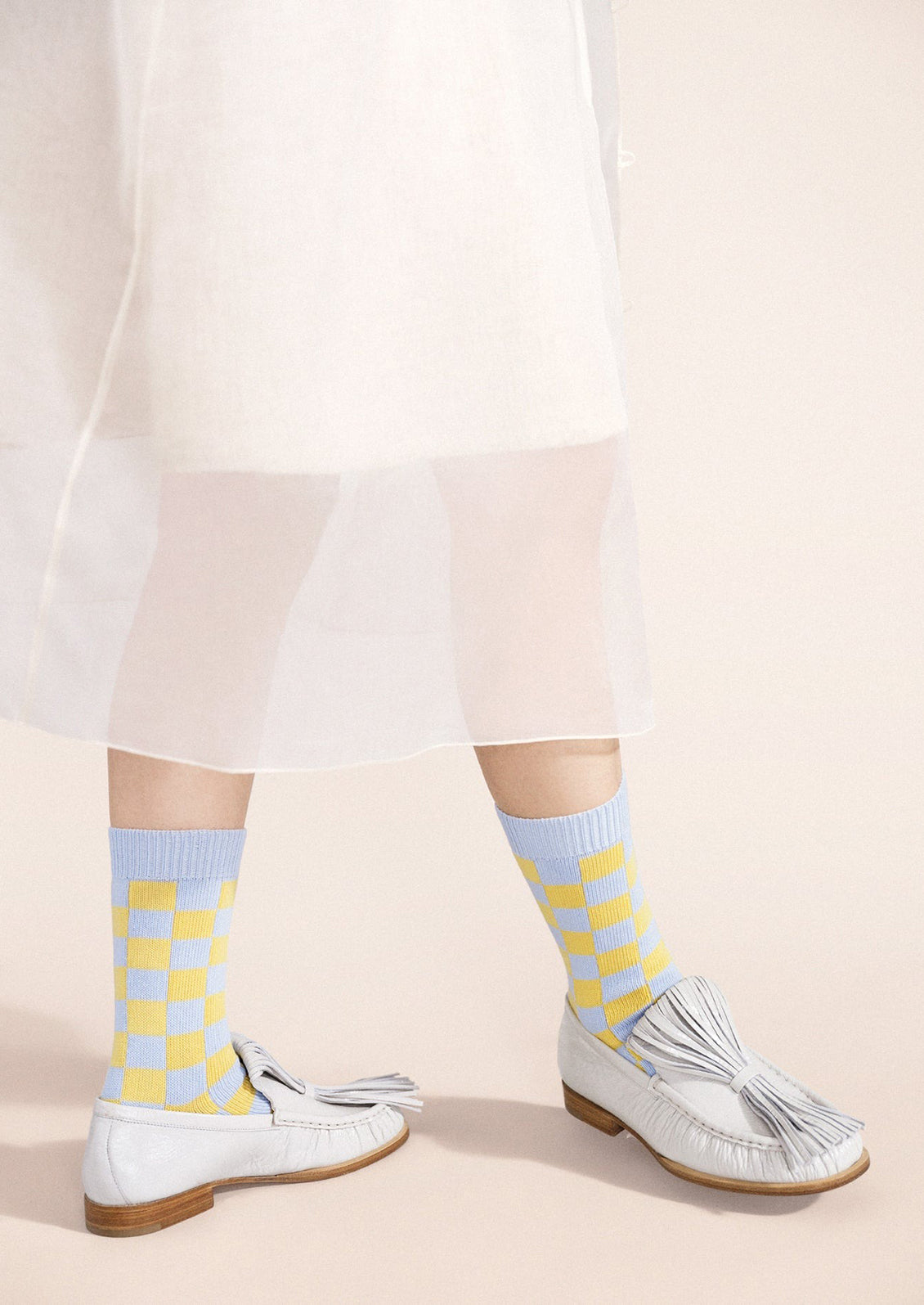 Checkered Crew Socks