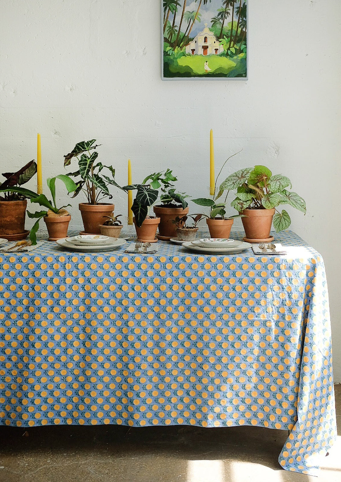 Richa Block Printed Tablecloth