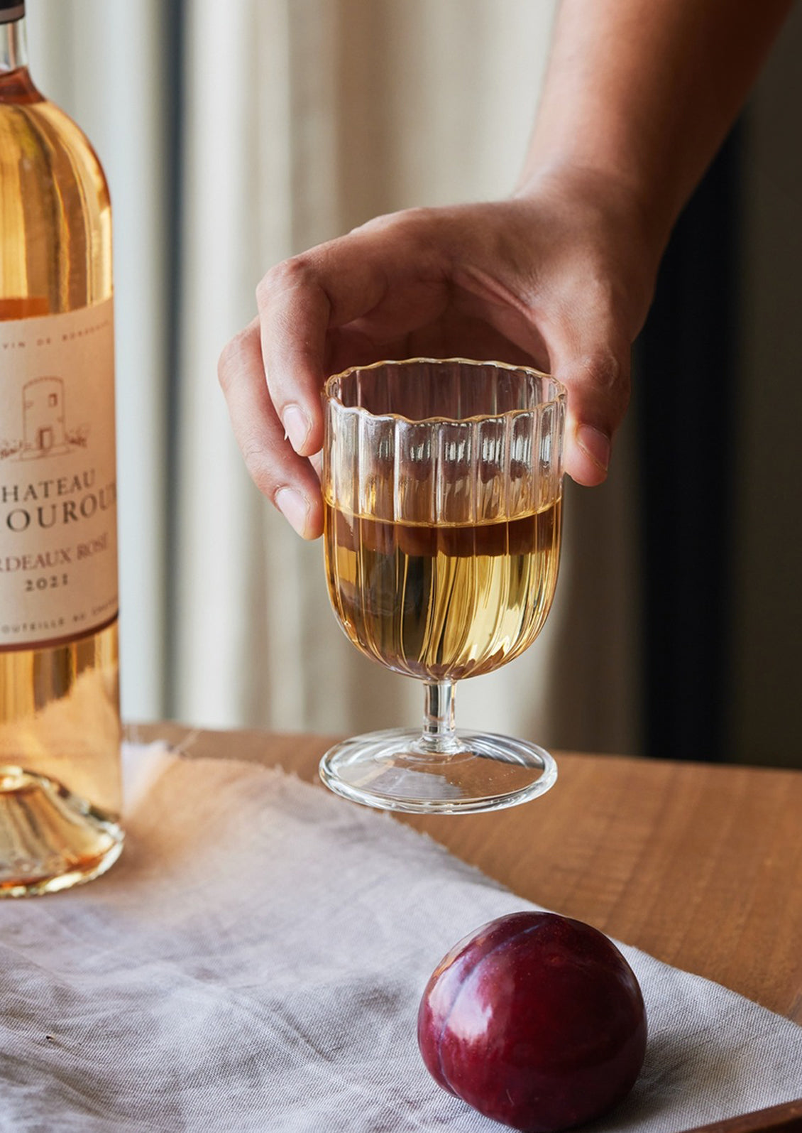 Otto Fluted Glass Stemware