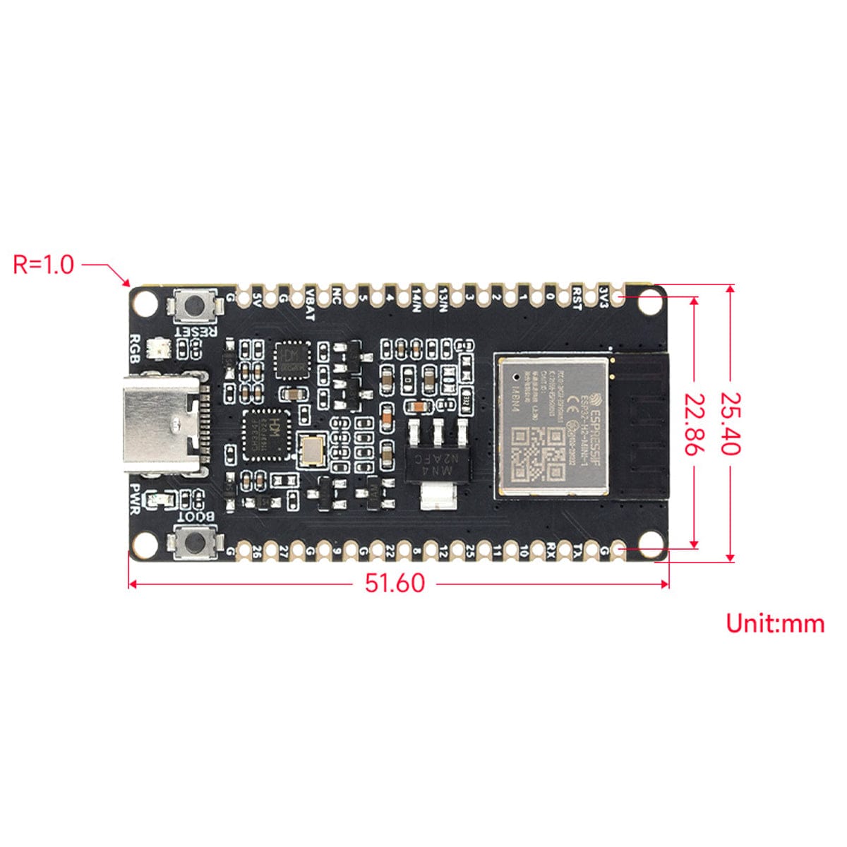 ESP32-H2 Microcontroller Development Board