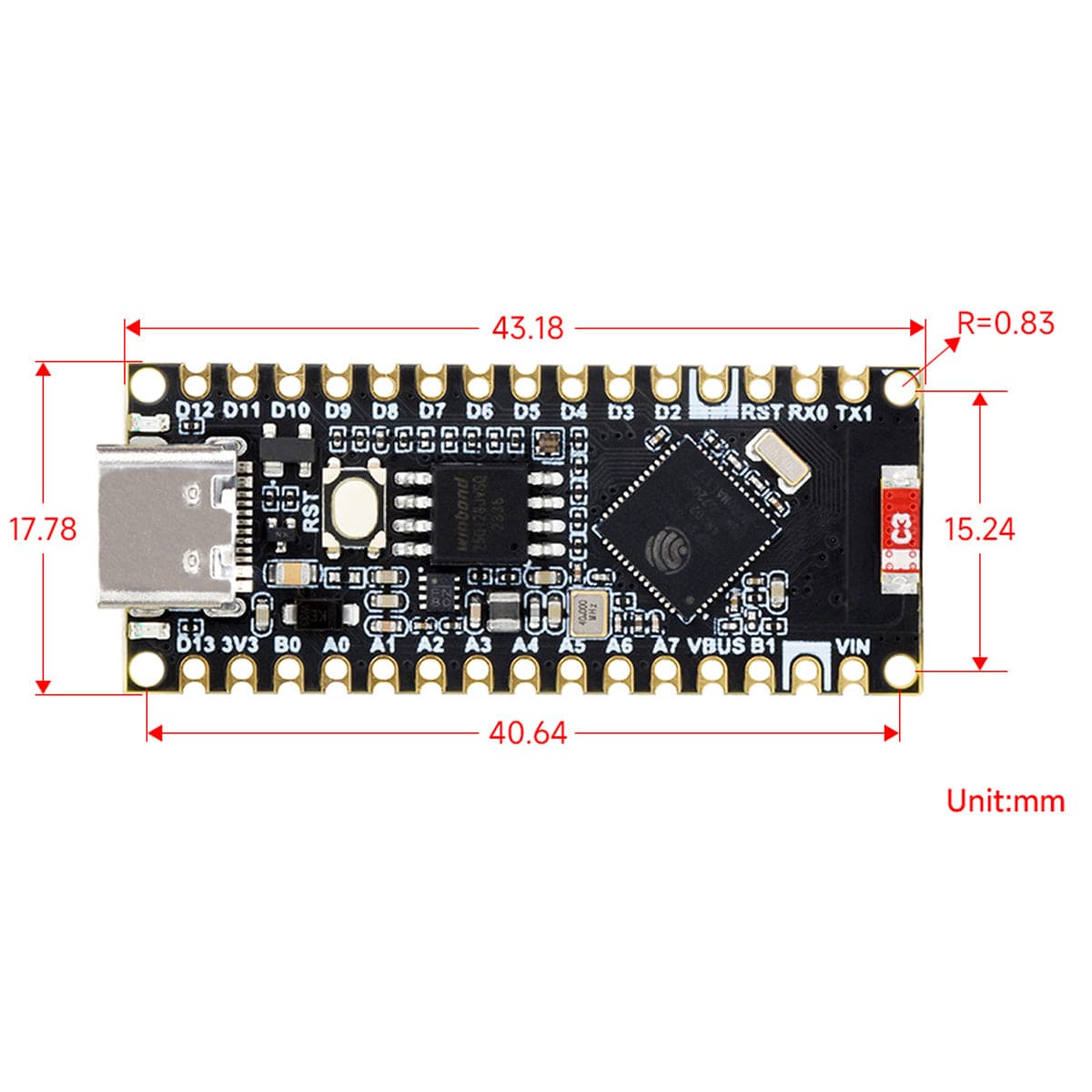 ESP32-S3 Nano Development Board