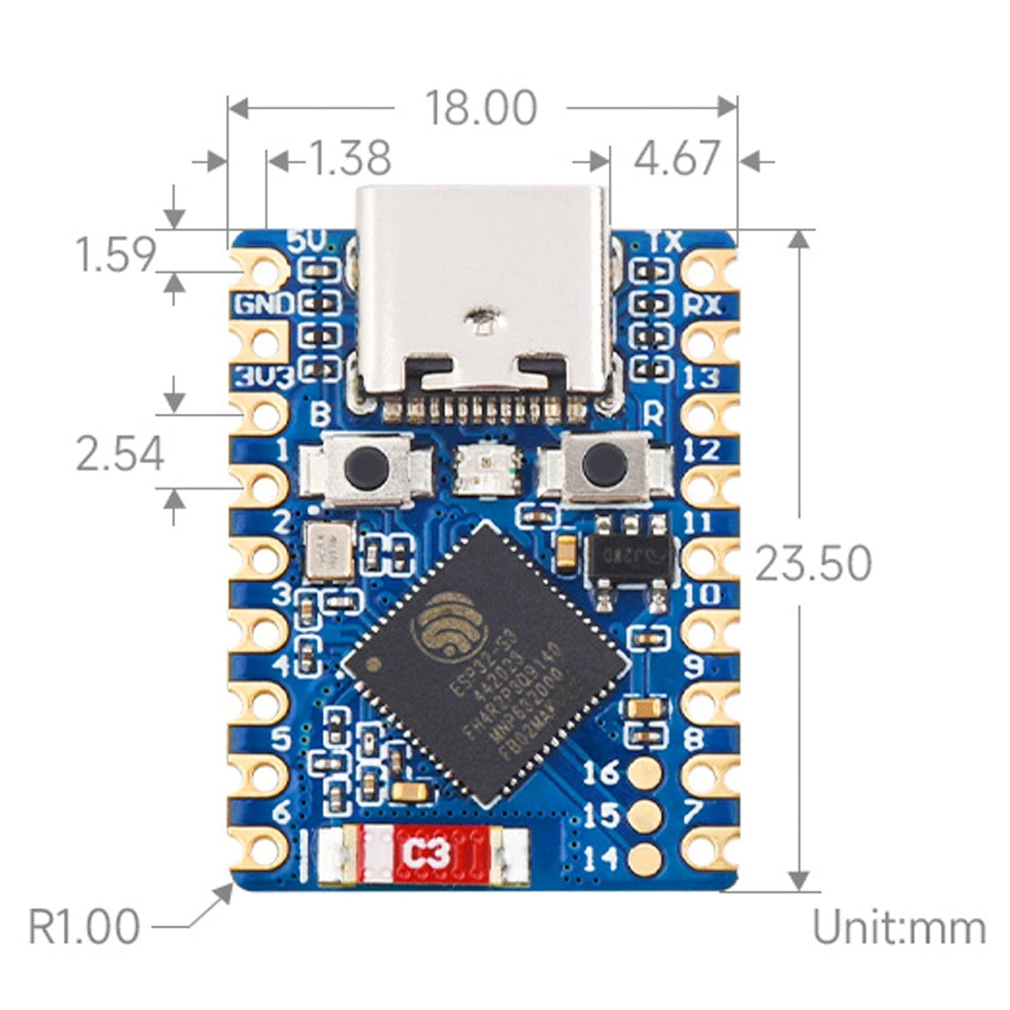 ESP32-S3 Zero Mini Development Board