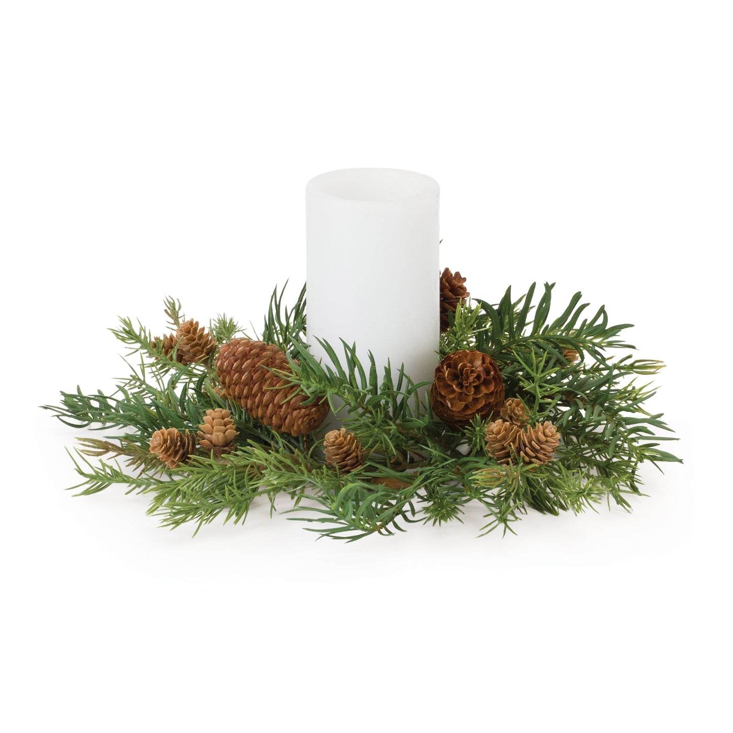Pine Cone Candle Ring, Set of 2