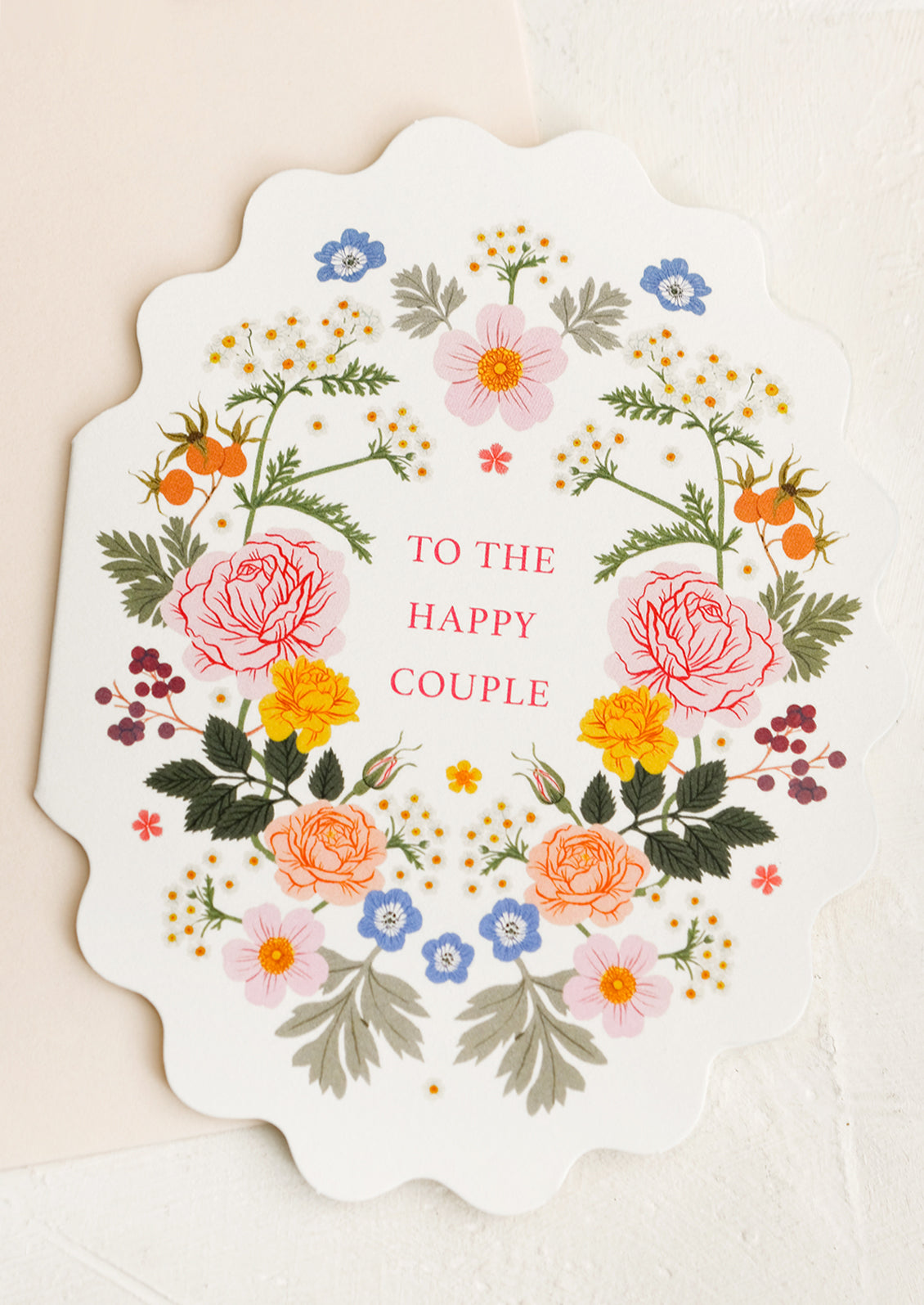 Floral To The Happy Couple Card