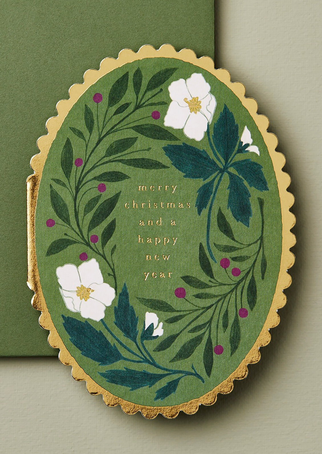 Floral Christmas & New Year Card