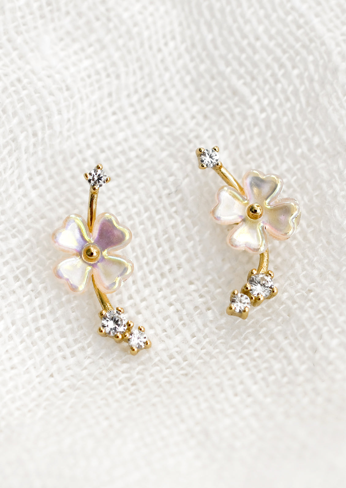 Flores Climber Stud Earrings