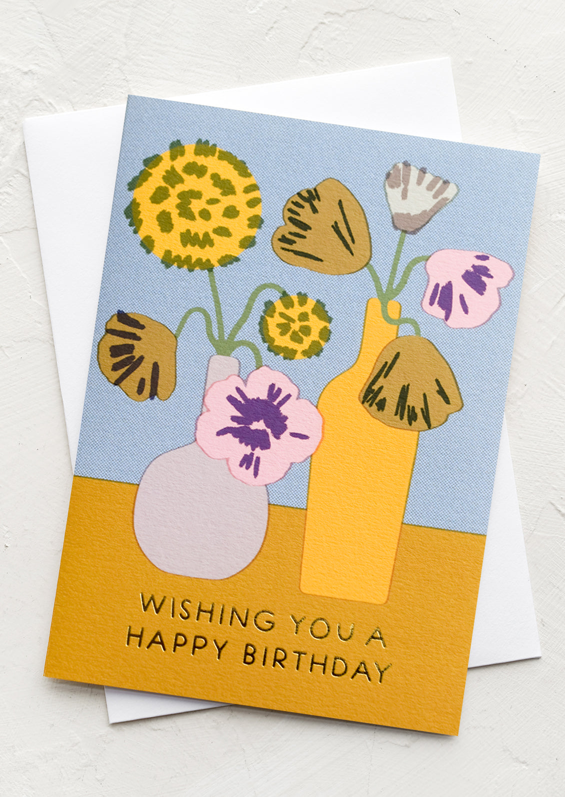 Flower Vases Birthday Card