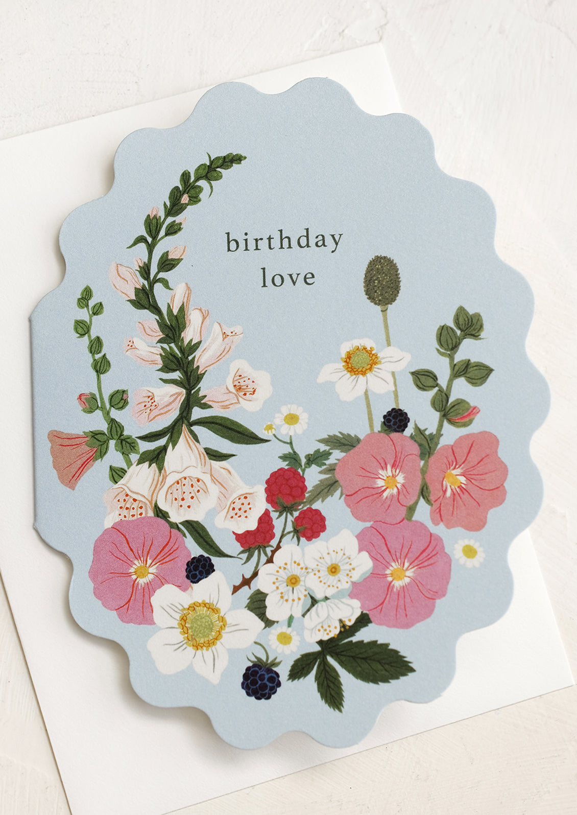 Foxglove Birthday Card