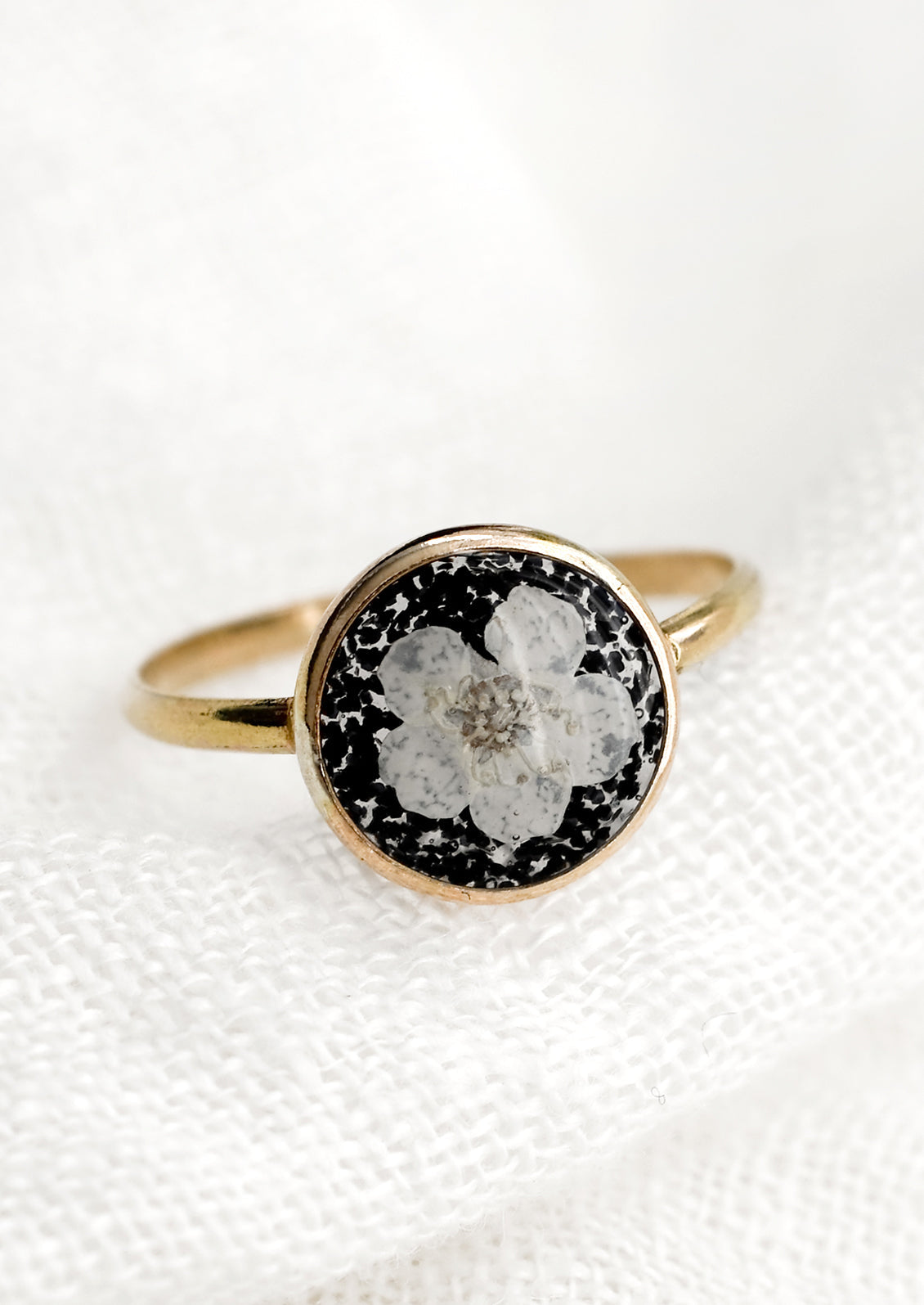 Framed Floral Ring