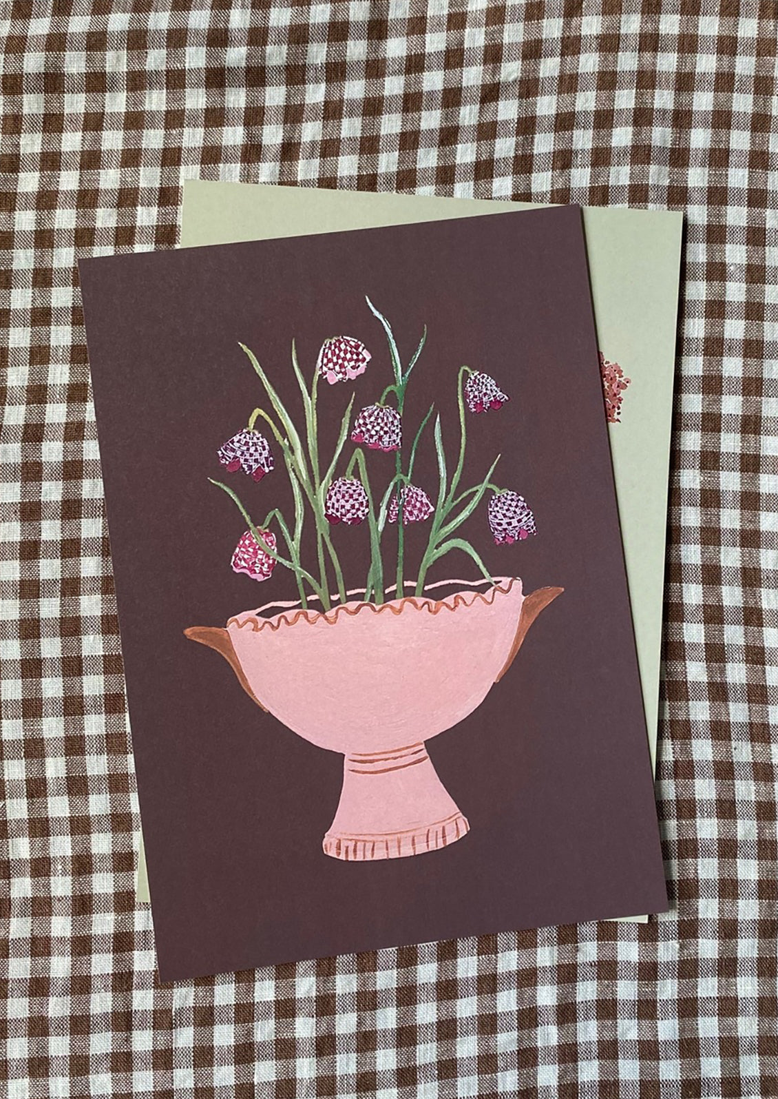 Fritillaria in Pink Bowl Print