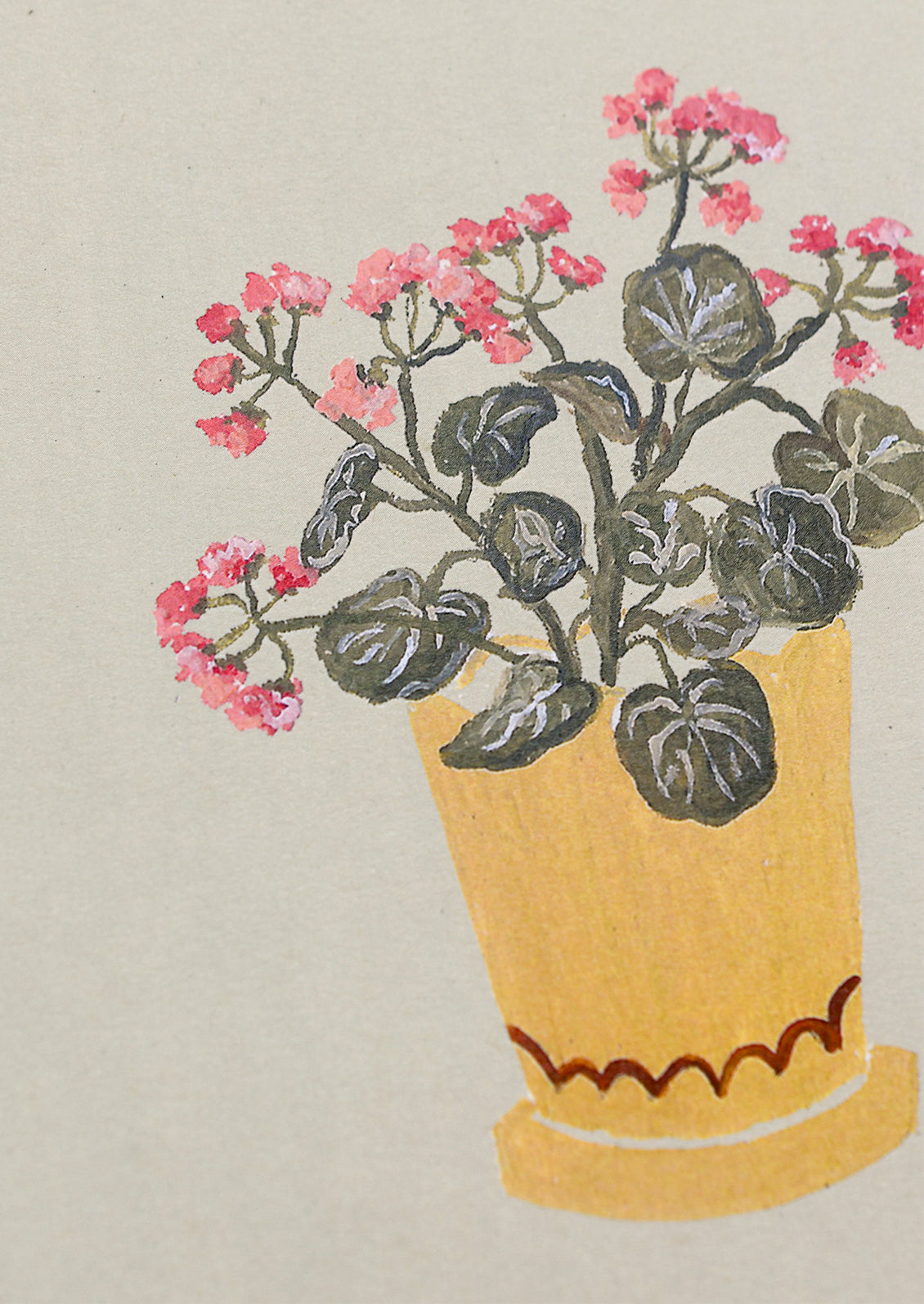 Geraniums in Pot Print