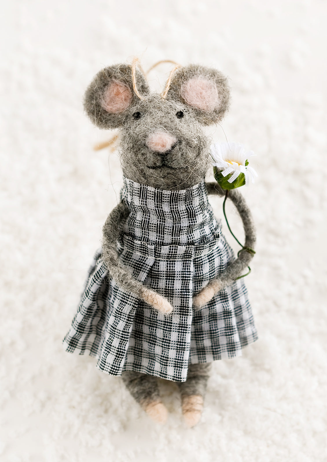 Gingham Gardener Ornament