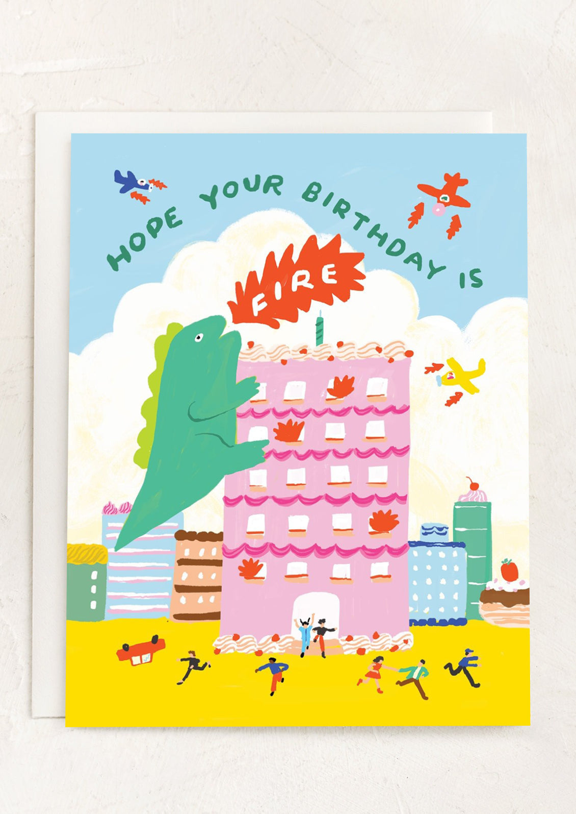 Godzilla Birthday Card